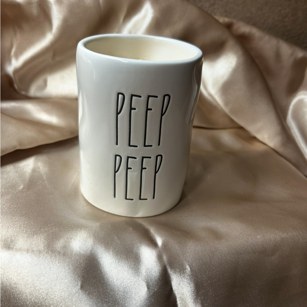 Rae Dunn peep peep, lemon meringue candle in keepsake jar